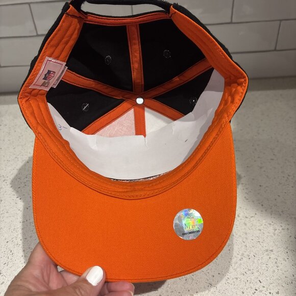 CINCINNATTI BENGALS NFL ADJUSTABLE HAT 100% COTTON (NEW w/ TAG) - Picture 8 of 8